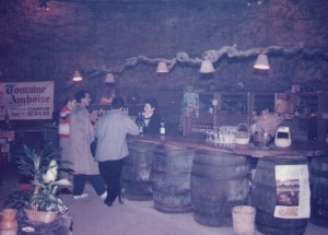 Michael with friends in a Wine Cave by the Loire River