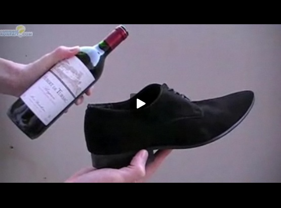 open a bottle with a shoe